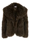 Apparis Yara Faux-fur Coat In Brown