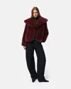 Apparis Yara Sable Coat In Red
