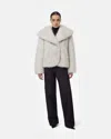 Apparis Yara Tipped Fox Coat In White