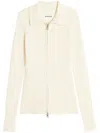 Apparis Zip-up Cardigan In White