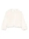 Apparis Zip-up Faux-fur Jacket In White