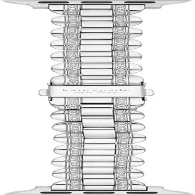 Pre-owned Apple Interchangeable Stainless Steel Band Compatible With Your 38/40/41mm  Watch In Silver Glitz