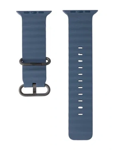 Pre-owned Apple Ocean Band 49mm Watch Strap In Blue