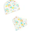 Apple Park Kids'  Organic Cotton Hat & Bib Set In Multi