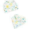Apple Park Kids'  Organic Cotton Hat & Bib Set In Multi