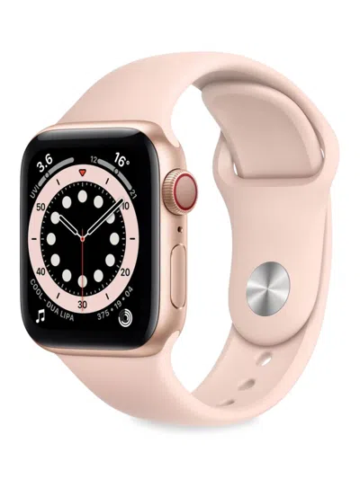Apple Kids' Series 6 40 Mm Wifi Watch (refurbished) In Pink