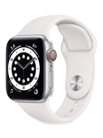 Apple Kids' Series 6 40 Mm Wifi Watch (refurbished) In White