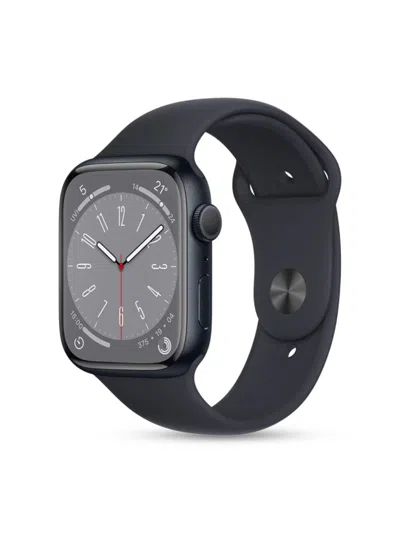 Apple Kids' Series 8 45 Mm Wifi Watch (refurbished) In Black