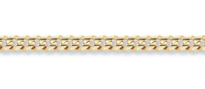 Pre-owned Apples Of Gold Jewelry Men's 5mm Curb Link Bracelet In 14k Solid Yellow Gold