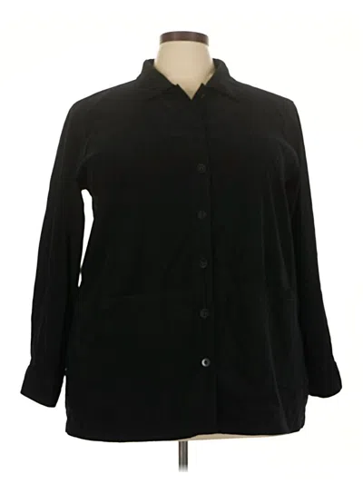 Pre-owned Appleseeds 3/4 Sleeve Blouse In Black