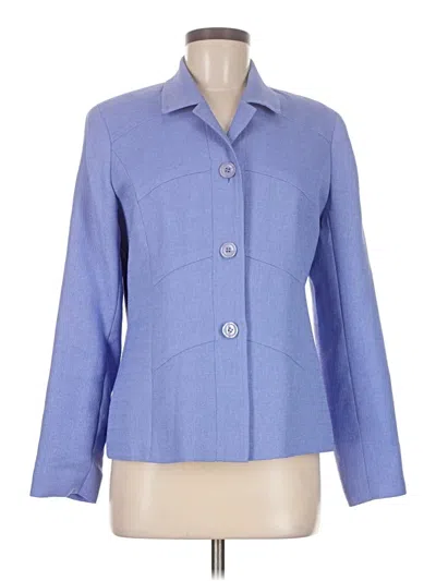 Pre-owned Appleseeds 3/4 Sleeve Blouse In Purple