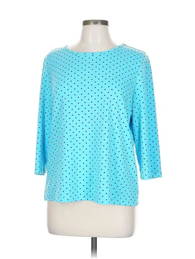 Pre-owned Appleseeds 3/4 Sleeve T-shirt In Blue