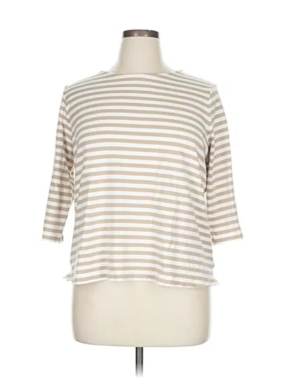 Pre-owned Appleseeds 3/4 Sleeve T-shirt In White