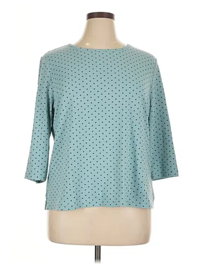 Pre-owned Appleseeds 3/4 Sleeve T-shirt In Blue