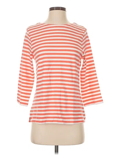 Pre-owned Appleseeds 3/4 Sleeve T-shirt In Orange