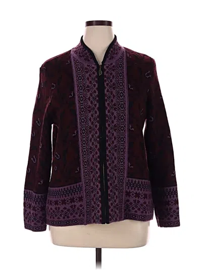 Pre-owned Appleseeds Cardigan Sweater In Purple