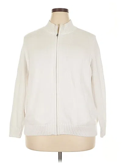 Pre-owned Appleseeds Cardigan Sweater In White