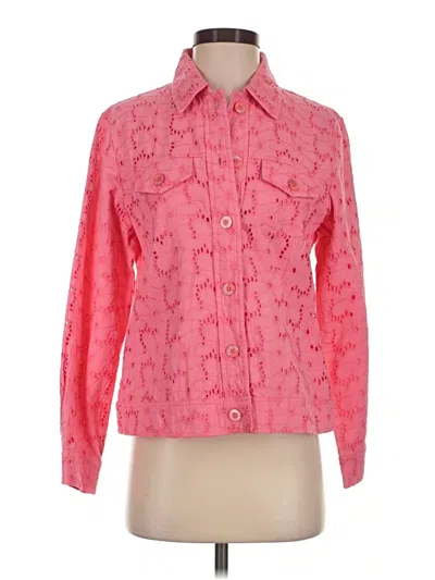Pre-owned Appleseeds Long Sleeve Button Down Shirt In Pink