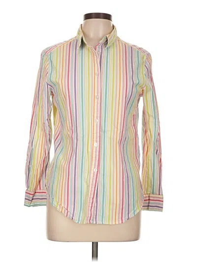 Pre-owned Appleseeds Long Sleeve Button Down Shirt In Yellow
