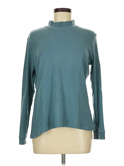Pre-owned Appleseeds Long Sleeve Turtleneck In Blue