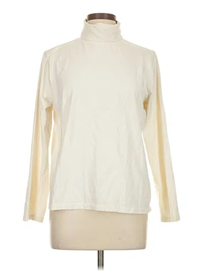 Pre-owned Appleseeds Long Sleeve Turtleneck In Ivory