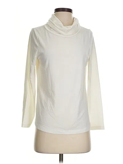 Pre-owned Appleseeds Long Sleeve Turtleneck In Ivory
