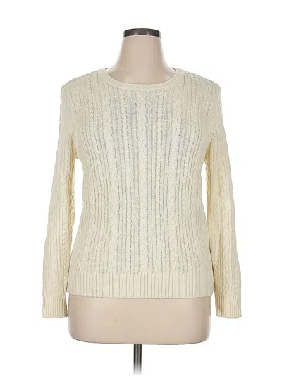 Pre-owned Appleseeds Pullover Sweater In White