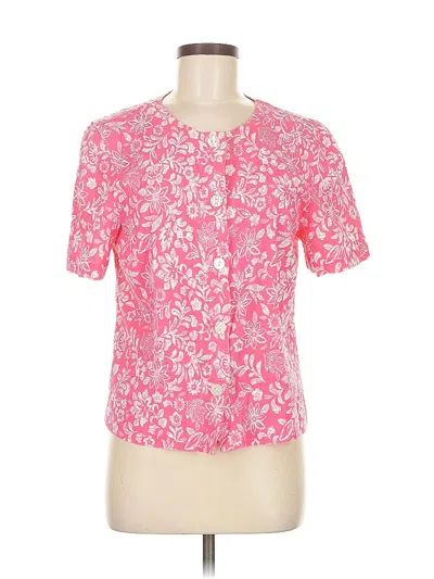 Pre-owned Appleseeds Short Sleeve Blouse In Pink