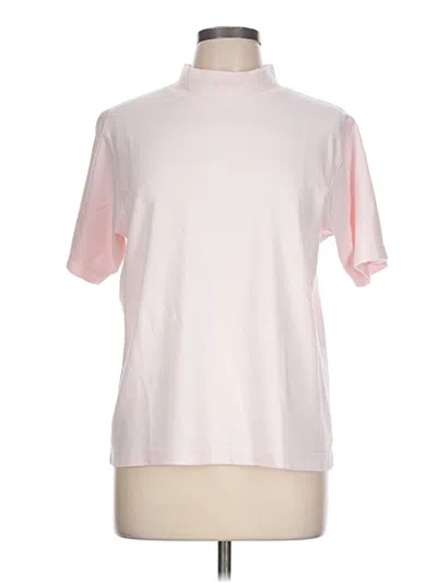 Pre-owned Appleseeds Short Sleeve Turtleneck In Pink