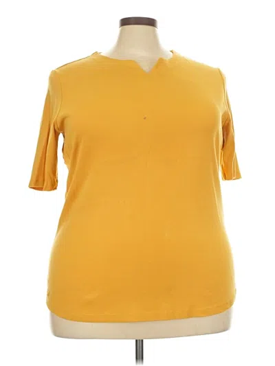 Pre-owned Appleseeds Short Sleeve Turtleneck In Yellow