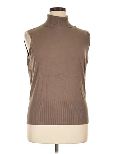 Pre-owned Appleseeds Sweater Vest In Brown