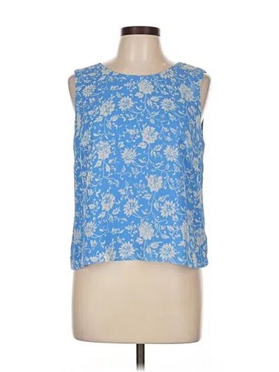 Pre-owned Appleseeds Tank Top Blue Strapless Neckline Tops