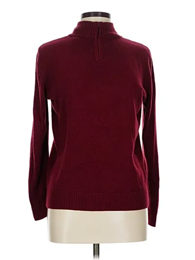 Pre-owned Appleseeds Turtleneck Sweater In Burgundy