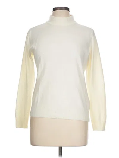Pre-owned Appleseeds Turtleneck Sweater In White