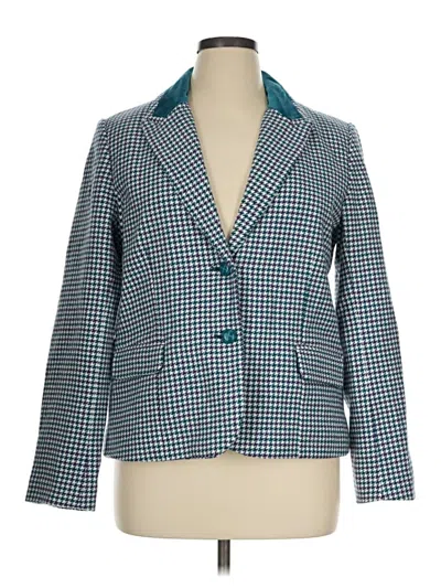 Pre-owned Appleseeds Wool Blazer Jacket In Teal