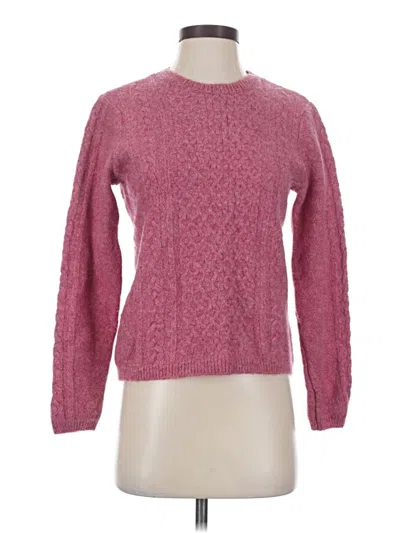 Pre-owned Appleseeds Wool Pullover Sweater In Pink