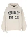 Applied Art Forms Drawstring Printed Hoodie In Neutral
