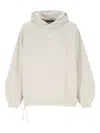 Applied Art Forms Hooded Drawstring Hoodie In Neutral