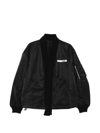 Applied Art Forms Logo-patch Jacket In Black