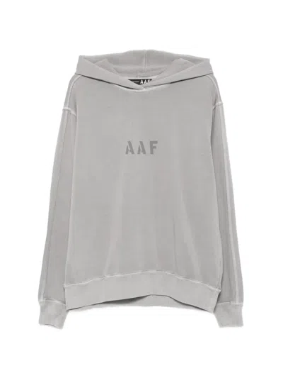 Applied Art Forms Logo-print Hoodie In Gray