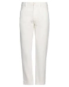 Applied Art Forms Man Jeans Ivory Size 34w-34l Cotton In White