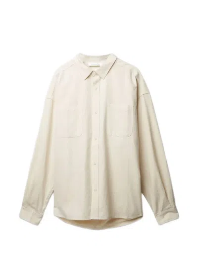 Applied Art Forms Pm3-2 Chambray Shirt In Neutral