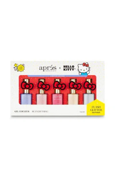 Aprés Nail Hello Kitty® Best Friends Flash Glitter Gel Couleur In Multi