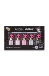 Aprés Nail Kuromi Naughty And Nice Flash Glitter Gel Couleur (set Of 5), 10ml In Multi