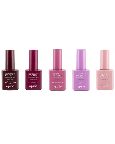 Aprés Nail Unisex 0.5oz French Manicure Gel Holland Ombre Set In Multi