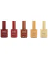 Aprés Nail Unisex 0.5oz French Manicure Gel Mumbai Ombre Set