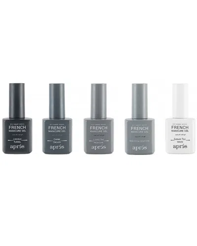 Aprés Nail Unisex 0.5oz French Manicure Gel New York Ombre Set In Multi