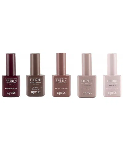 Aprés Nail Unisex 0.5oz French Manicure Gel Outback Ombre Set In Multi