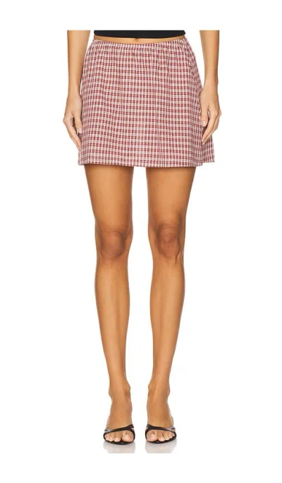 Apres Studio Mini Skirt In Red