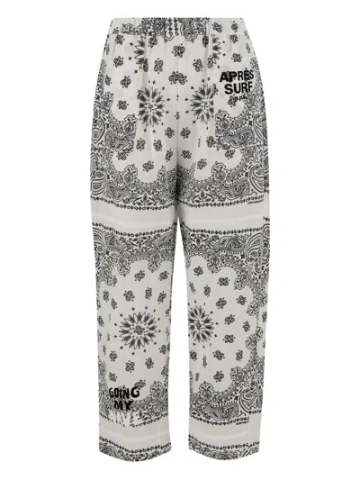 APRÈS SURF BANDANA-PATTERN TROUSERS